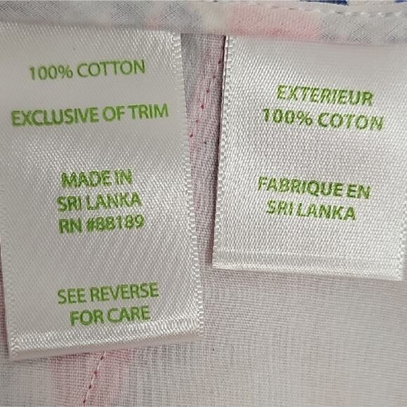 Lilly Pulitzer Adie Pink and Blue Side Zip Four Pocket Women's Short Shorts Sz 6 - Picture 8 of 14